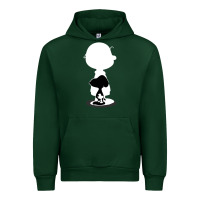 Forest Green peanuts shadow silhouette Urban Hoodie - linhVisuals