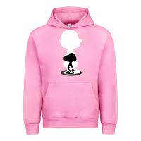 Fuchsia Pink peanuts shadow silhouette Urban Hoodie - linhVisuals