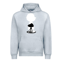 Heather Grey peanuts shadow silhouette Urban Hoodie - linhVisuals