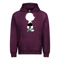 Mauve Wine peanuts shadow silhouette Urban Hoodie - linhVisuals