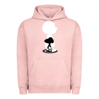 Pigment Salmon peanuts shadow silhouette Urban Hoodie - linhVisuals
