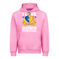 Fuchsia Pink down syndrome awareness month special needs love Urban Hoodie - linhVisuals