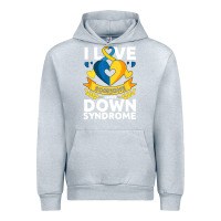 Heather Grey down syndrome awareness month special needs love Urban Hoodie - linhVisuals
