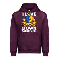 Mauve Wine down syndrome awareness month special needs love Urban Hoodie - linhVisuals