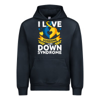 Navy down syndrome awareness month special needs love Urban Hoodie - linhVisuals