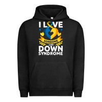 Pigment Black down syndrome awareness month special needs love Urban Hoodie - linhVisuals