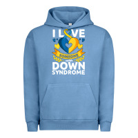 Pigment Pebble Blue down syndrome awareness month special needs love Urban Hoodie - linhVisuals