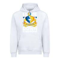 White down syndrome awareness month special needs love Urban Hoodie - linhVisuals
