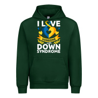 Forest Green down syndrome awareness month special needs love Urban Hoodie - linhVisuals