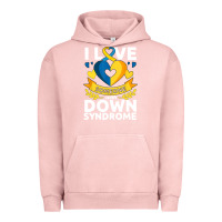 Pigment Salmon down syndrome awareness month special needs love Urban Hoodie - linhVisuals