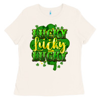 Bone lucky lucky lucky clover St. Patrick's Ladies Tee - HowdyJamesFarm
