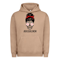 Pigment Burro Baseball Mom Skull Urban Hoodie - linhVisuals