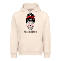 Sandshell Baseball Mom Skull Urban Hoodie - linhVisuals