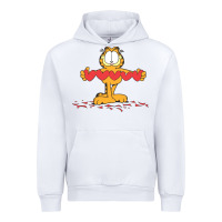 White garfiel Urban Hoodie - linhVisuals
