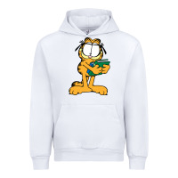 White garfiel Urban Hoodie - linhVisuals