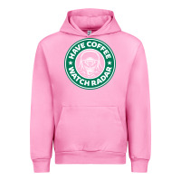 Fuchsia Pink have coffee, watch radar new Urban Hoodie - linhVisuals