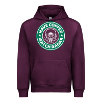 Mauve Wine have coffee, watch radar new Urban Hoodie - linhVisuals
