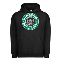 Pigment Black have coffee, watch radar new Urban Hoodie - linhVisuals