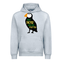 Heather Grey not now arctic puffin! ,  not now arctic puffin Urban Hoodie - linhVisuals