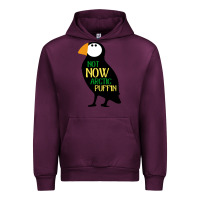 Mauve Wine not now arctic puffin! ,  not now arctic puffin Urban Hoodie - linhVisuals