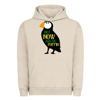 Pigment French Oak not now arctic puffin! ,  not now arctic puffin Urban Hoodie - linhVisuals