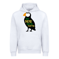 White not now arctic puffin! ,  not now arctic puffin Urban Hoodie - linhVisuals