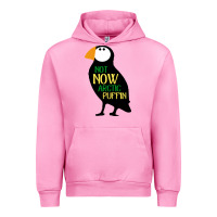 Fuchsia Pink not now arctic puffin! ,  not now arctic puffin Urban Hoodie - linhVisuals