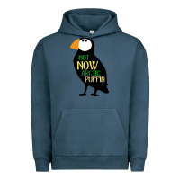 Pigment Midnight Navy not now arctic puffin! ,  not now arctic puffin Urban Hoodie - linhVisuals