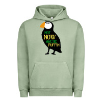 Pigment Oil Green not now arctic puffin! ,  not now arctic puffin Urban Hoodie - linhVisuals
