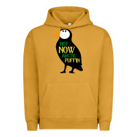 Pigment Peanut Butter not now arctic puffin! ,  not now arctic puffin Urban Hoodie - linhVisuals