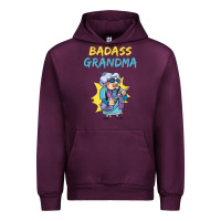 Mauve Wine badass grandma family mother grandma t shirt Urban Hoodie - linhVisuals