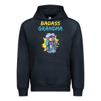 Navy badass grandma family mother grandma t shirt Urban Hoodie - linhVisuals