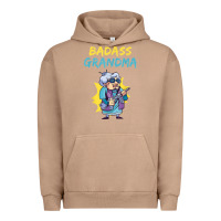 Pigment Burro badass grandma family mother grandma t shirt Urban Hoodie - linhVisuals