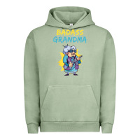 Pigment Oil Green badass grandma family mother grandma t shirt Urban Hoodie - linhVisuals