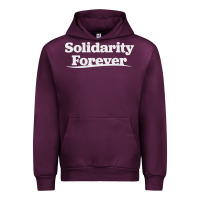 Mauve Wine solidarity forever Urban Hoodie - linhVisuals