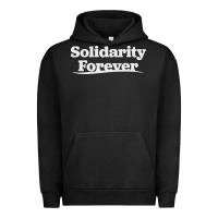 Pigment Black solidarity forever Urban Hoodie - linhVisuals