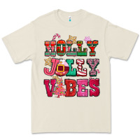 Bone holly jolly vibes pink christmas Premium Tee - CowGirlArtShop