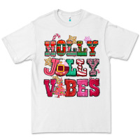 Holly Jolly Vibes Pink Christmas Premium Tee | Teevron