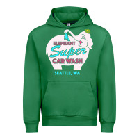 Emerald pink elephant car wash Urban Hoodie - linhVisuals