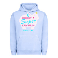 Pigment Grape Ice pink elephant car wash Urban Hoodie - linhVisuals