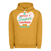 Pigment Peanut Butter pink elephant car wash Urban Hoodie - linhVisuals