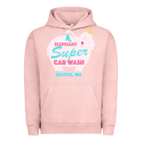 Pigment Salmon pink elephant car wash Urban Hoodie - linhVisuals
