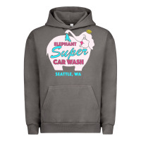 Pigment Tornado pink elephant car wash Urban Hoodie - linhVisuals