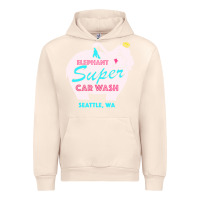 Sandshell pink elephant car wash Urban Hoodie - linhVisuals