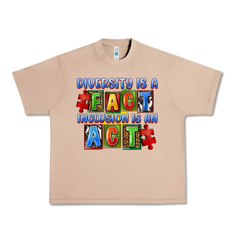 Diversity Is A Fact Inclusion Is An Act Urban Heavy Tee by FaDigitalArtStudio | Teevron