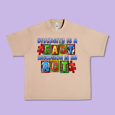 Diversity Is A Fact Inclusion Is An Act Urban Heavy Tee Designed By Fadigitalartstudio