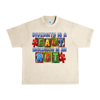 Sandshell Diversity is a fact inclusion is an act Urban Heavy Tee - FaDigitalArtStudio