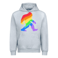Heather Grey bigfoot t  shirt rainbow bigfoot t  shirt Urban Hoodie - linhVisuals