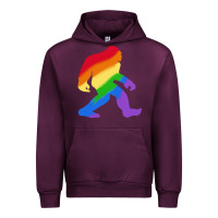 Mauve Wine bigfoot t  shirt rainbow bigfoot t  shirt Urban Hoodie - linhVisuals