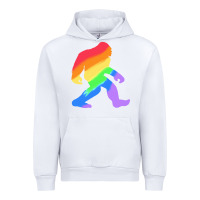 White bigfoot t  shirt rainbow bigfoot t  shirt Urban Hoodie - linhVisuals